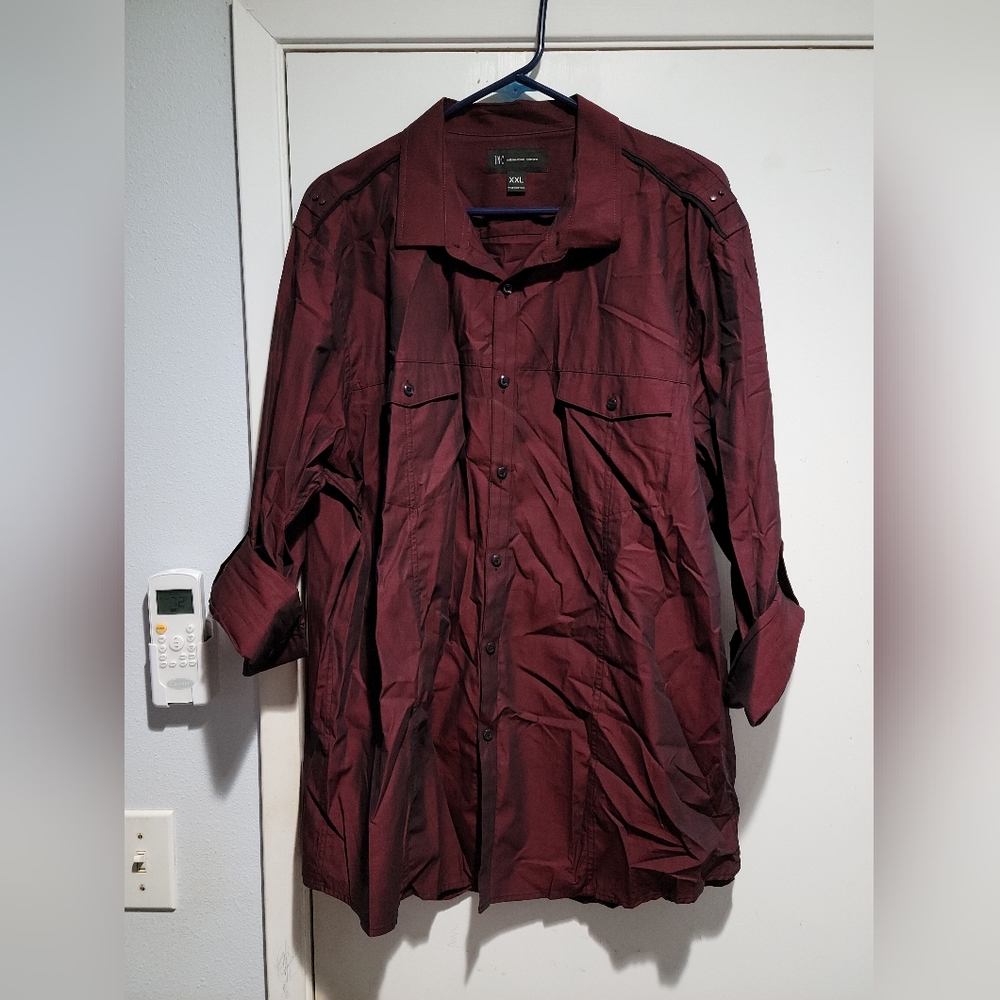 INC 3/4 sleeve dress shirt